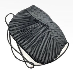 Black Satin Evening Shoulder Bag